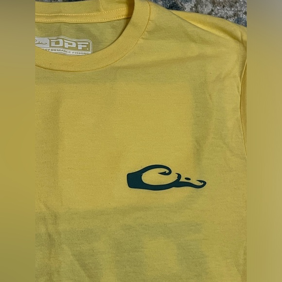 Drake Performance Fishing yellow tshirt. Medium. Excellent used condition - Picture 6 of 6